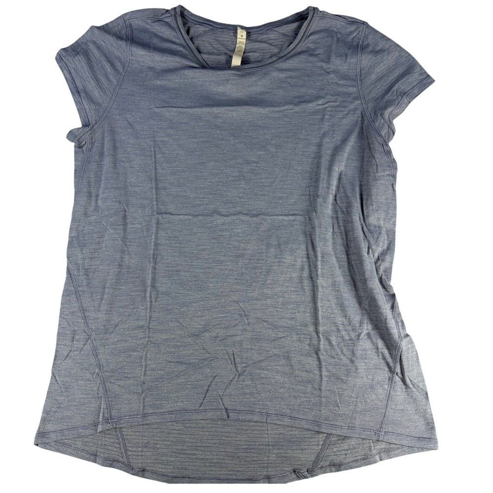 Lululemon Swiftly Tech Short Sleeve Crew Mesh Vent Purple 12 Nylon Blend Womens